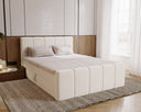 Celeste Velvet Box Spring Bed with Storage