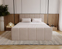 Celeste Velvet Box Spring Bed with Storage