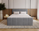 Celeste Velvet Box Spring Bed with Storage