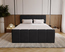Celeste Velvet Box Spring Bed with Storage