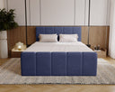 Celeste Velvet Box Spring Bed with Storage