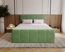 Celeste Velvet Box Spring Bed with Storage