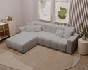Designer corner sofa Loft in velvet
