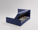 Celeste Velvet Box Spring Bed with Storage