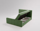 Celeste Velvet Box Spring Bed with Storage