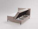 Lumière Box Spring Bed in Velvet with Storage