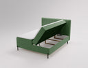 Lumière Box Spring Bed in Velvet with Storage