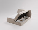 Pure Boxspring Bed in Velvet with Storage