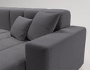 Designer corner sofa Loft in velvet