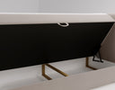 Celeste Velvet Box Spring Bed with Storage
