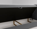Celeste Velvet Box Spring Bed with Storage