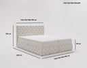 Boxspringbett Eden in Samt mit Stauraum