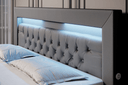 Boxspringbett Sonno mit RGB, USB und Stauraum