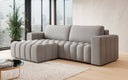 Designer Ecksofa Tirina mit Schlaffunktion