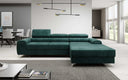Designer Ecksofa Melinda mit Schlaf- und Klappfunktion
