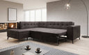 Designer corner sofa Lania with sleeping function