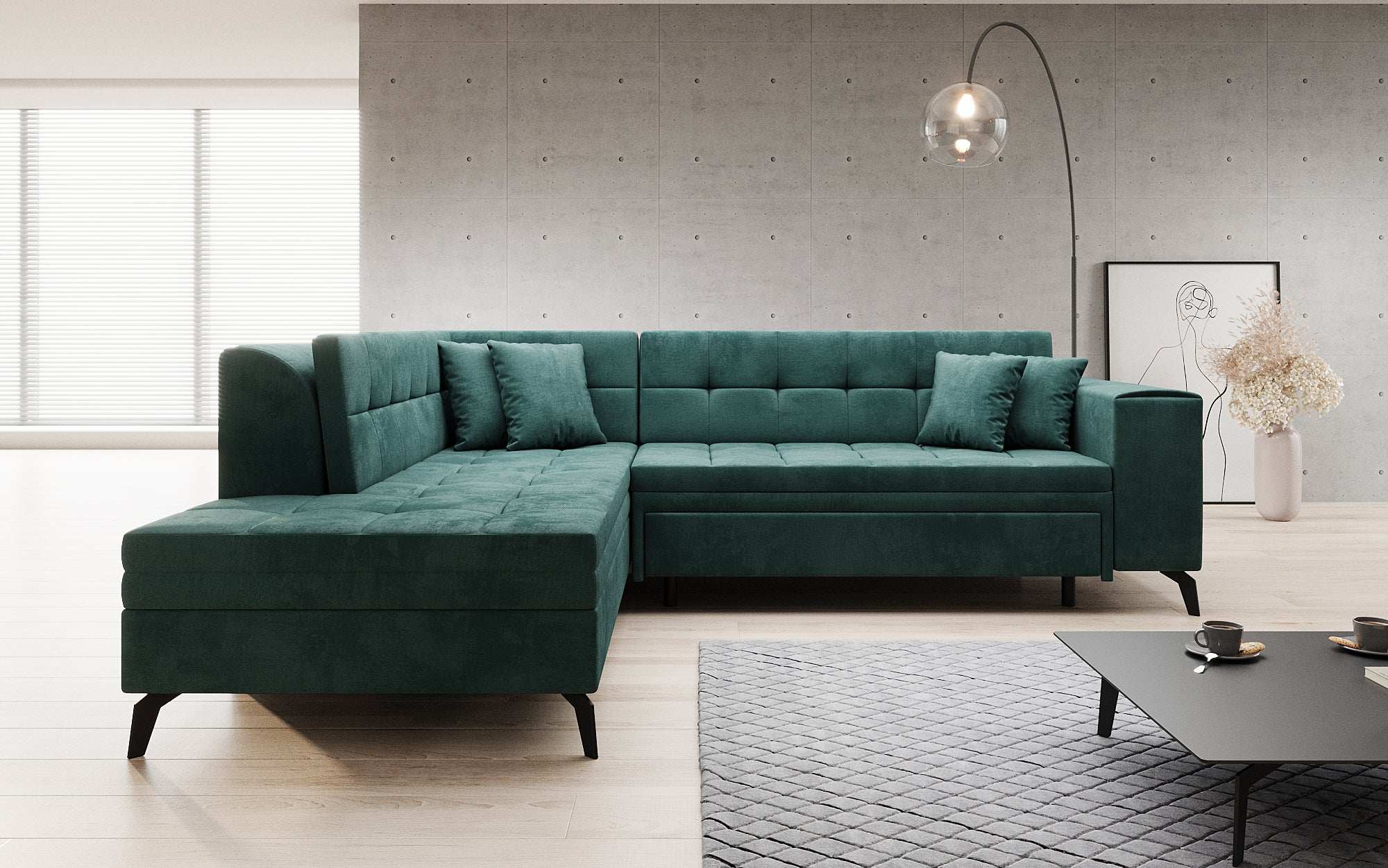 Designer Sofa Lania mit Schlaffunktion