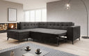 Designer corner sofa Lania with sleeping function