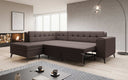 Designer corner sofa Lania with sleeping function