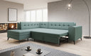 Designer corner sofa Lania with sleeping function