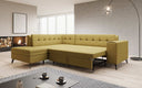 Designer corner sofa Lania with sleeping function