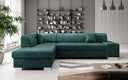 Designer Ecksofa Pina mit Schlaf- und Klappfunktion