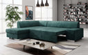 Designer Ecksofa Pina mit Schlaf- und Klappfunktion