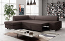 Designer Ecksofa Pina mit Schlaf- und Klappfunktion