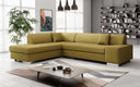 Designer Ecksofa Pina mit Schlaf- und Klappfunktion