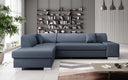 Designer Ecksofa Pina mit Schlaf- und Klappfunktion