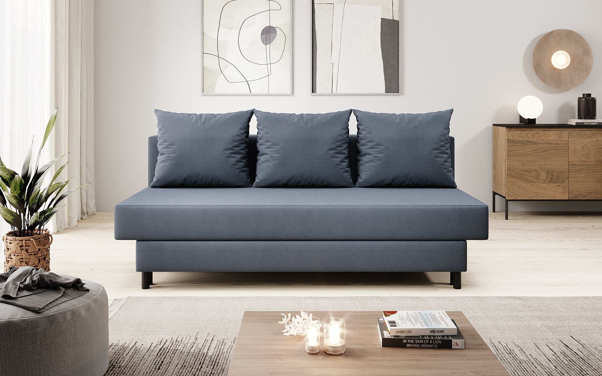 Designer Sofa Lino mit Schlaffunktion