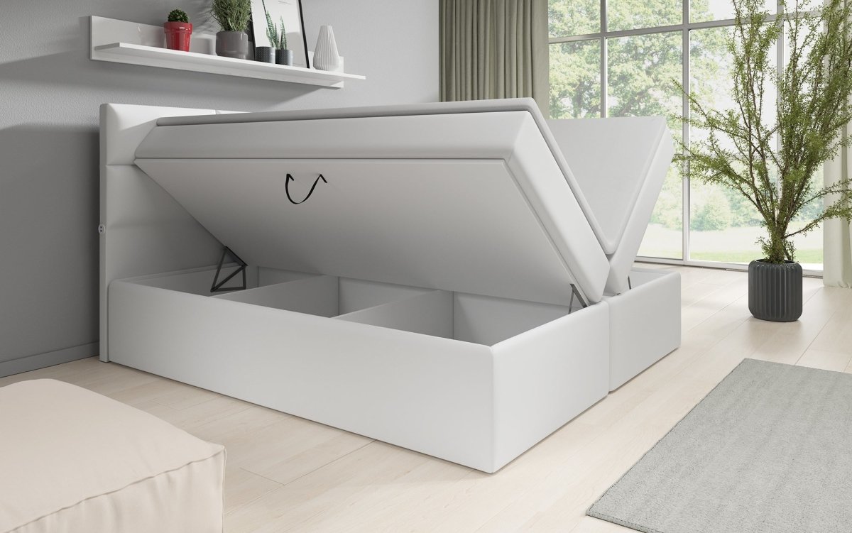 Boxspringbett Carito mit USB und Stauraum - Luxusbetten24