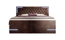 Boxspringbett Carlotta mit LED, Stauraum und USB (Samt) - Luxusbetten24