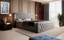 Boxspringbett Elegance mit LED, USB und Stauraum - Luxusbetten24