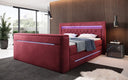 Boxspringbett Pluto mit TV Lift, RGB und Stauraum - Luxusbetten24