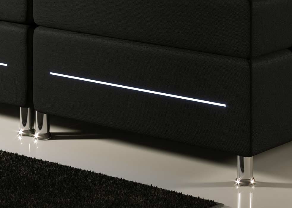 Boxspringbett Simple mit LED - Luxusbetten24