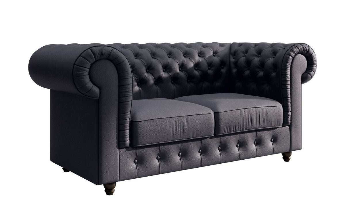 Chesterfield Sofa Lorena (Kunstleder) - Luxusbetten24