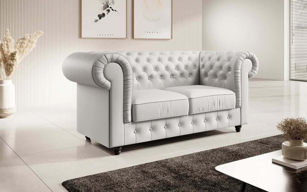 Chesterfield Sofa Lorena (Kunstleder) - Luxusbetten24