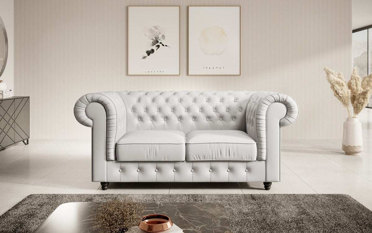 Chesterfield Sofa Lorena (Kunstleder) - Luxusbetten24