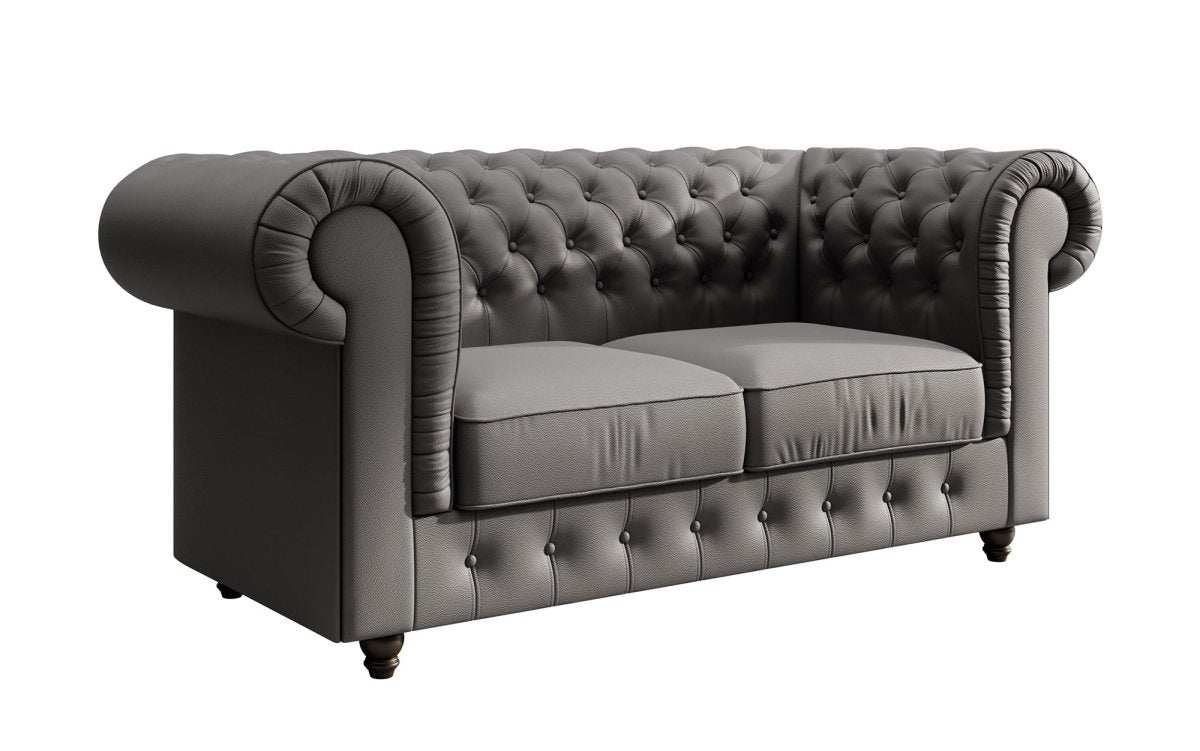 Chesterfield Sofa Lorena (Kunstleder) - Luxusbetten24