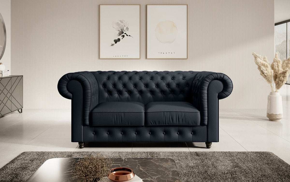 Chesterfield Sofa Lorena (Kunstleder) - Luxusbetten24