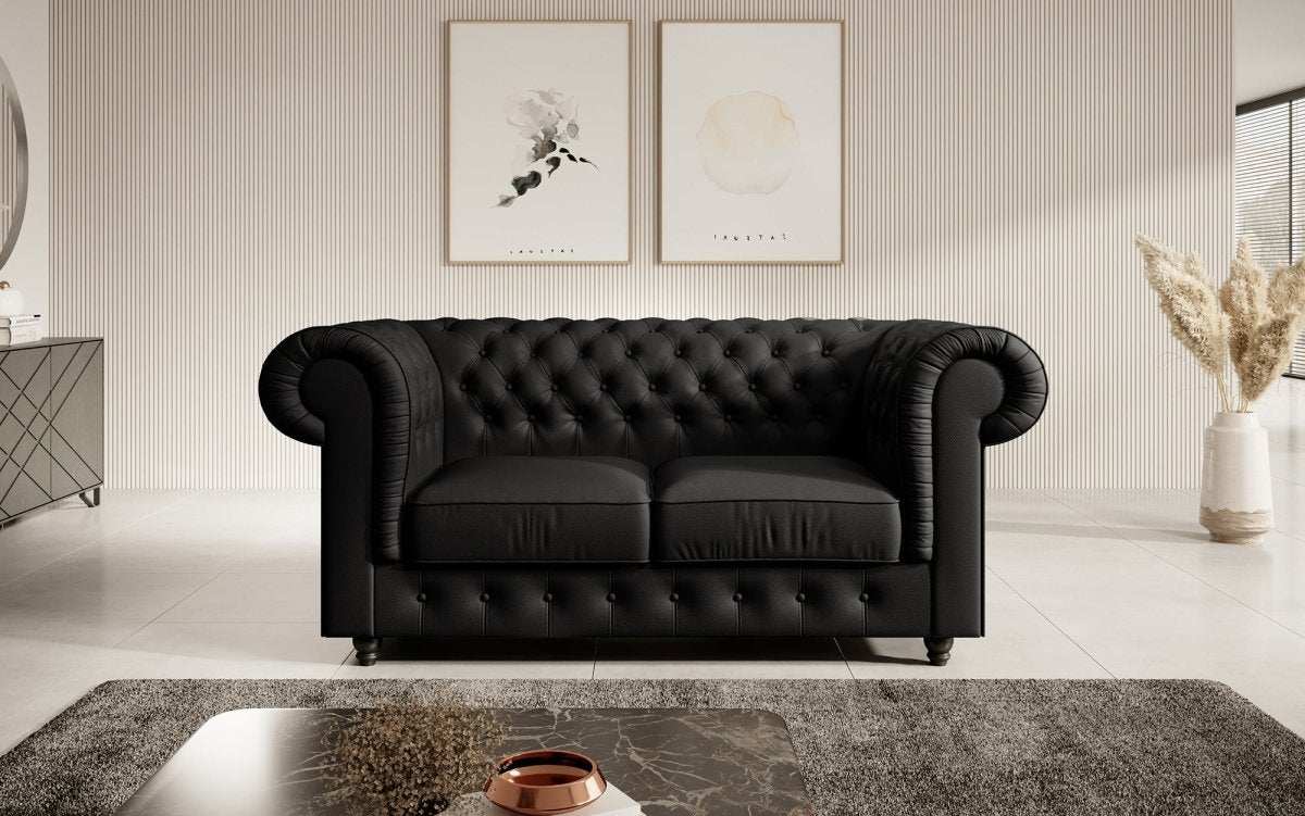 Chesterfield Sofa Lorena (Kunstleder) - Luxusbetten24