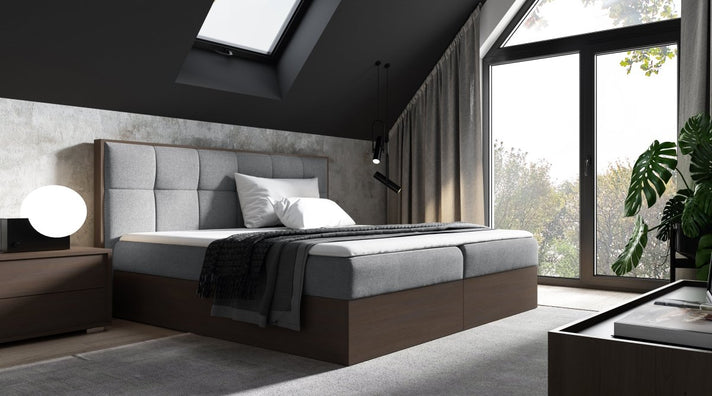 Designer Holzbett Terino mit Stauraum