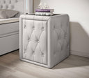Designer Nachttisch Evora (Kunstleder) - Luxusbetten24