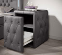 Designer Nachttisch Evora (Kunstleder) - Luxusbetten24