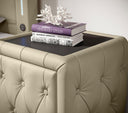 Designer Nachttisch Evora (Kunstleder) - Luxusbetten24
