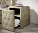 Designer Nachttisch Evora (Kunstleder) - Luxusbetten24