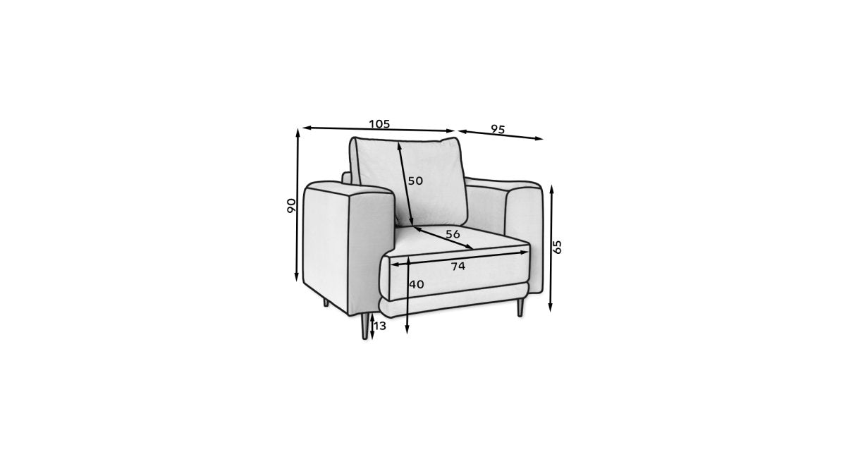 Designer Sessel Dora - Luxusbetten24