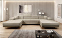 Designer Sofa Calvera U mit mit Schlaf- und Klappfunktion - Luxusbetten24