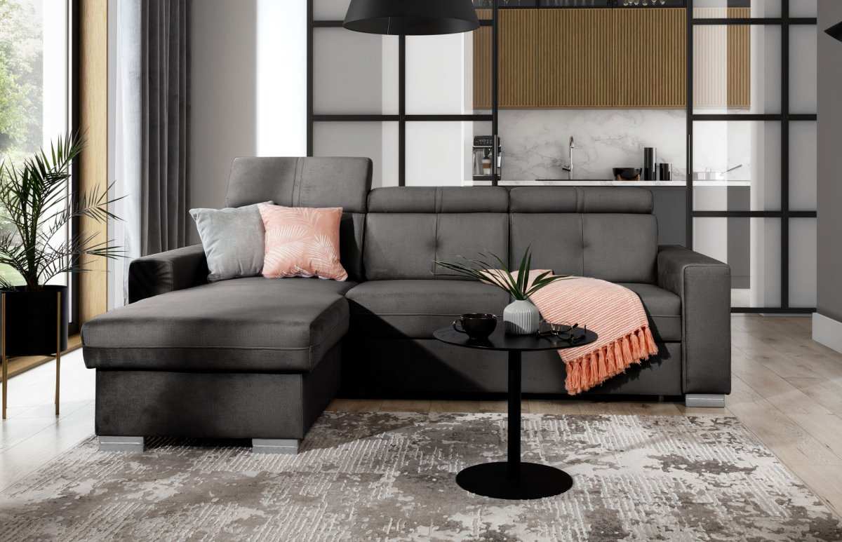 Designer Sofa Ferila mit Schlaf- und Klappfunktion - Luxusbetten24